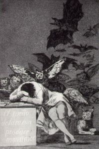 Francisco Goya, Spánek rozumu vytváří příšery, 1797-98