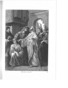 Alexandre Bida, Ježíš uzdravuje hluchého a němého (ilustrace Bible), 1874